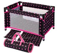 Kinderplay Lit Poupee Touristique | Lit Poupon | Lit de Poupée Transportable - Accessoires de Poupée Jusqu'à 46 cm de Long | Comprend Un Sac de Transport, KP0400R