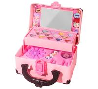 Kinderschminke - Set de maquillage pour enfant - Make-Up-Spielzeug | Farbiges Schminkset Mit Lippenstift Und Lidschatten in Box 17 cm Für Fantasievolles Rollenspiel Kreative Kindergeschenke Oder Party