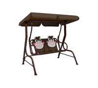 vidaXL Balancelle pour enfants Marron 115x75x110 cm Tissu