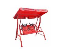 vidaXL Siège balançoire pour enfants Rouge