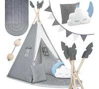 Tente tipi Nukido NK-406 pour enfants - gris