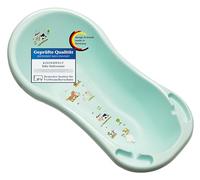 KiNDERWELT Baignoire pour bébé, 100 cm, avec motif de ferme amusante, sans BPA, pour bébé et nouveau-né, aqua