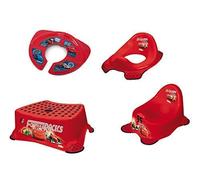 KiNDERWELT Disney Cars : Pot+Rehausse WC + Tabouret + Pliable Voyage Rehausse WC WC Formateur