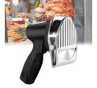 Kindevieft Couteau à Doner Kebab Automatique, Trancheuse De Kebab éLectrique sans Fil avec 2 Lames, Trancheuse De Kebab Turque, Machine De DéCoupe De Viande pour Shawarma, Doner Kebab
