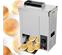 Kindevieft Grille-Pain Vertical Professionnel 2000 W, Appareil de brunissage Automatique, température réglable de 50 à 300 °C, pour Petits Pains à Hamburger et Pain grillé.