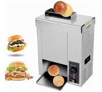 Kindevieft Grilleur Commercial pour Pains à Burger,Machine électrique Verticale à Cuire Les Pains à Burger,1800PCS/H,50-300℃ Réglable/Importation à Double rangée/Grilleur à Convoyeur Automatique