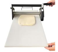 Kindevieft Laminoir à pâte Manuel Pliable pour Boulangerie, Pizza, Croissants - Rouleau à pâtisserie en Acier Inoxydable avec épaisseur réglable de 0 à 25 mm, Usage Commercial et Domestique TypeB