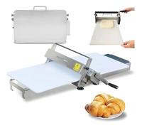 Kindevieft Rouleau à pâtisserie Manuel Pliable pour Boulangerie, Pizza, Croissants, en Acier Inoxydable, épaisseur réglable de 0 à 25 mm, pour Usage Commercial et Domestique TypeB