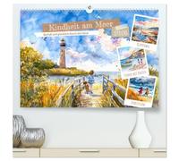 Kindheit am Meer - Barfuß und glücklich durch den Sand (hochwertiger Premium Wandkalender 2026 DIN A2 quer), Kunstdruck in Hochglanz: Ein liebevoll ... Sonne, Freiheit und barfüßiger Abenteuer.