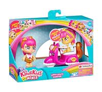 Kindi Kids Figurine bobblehead articulée et véhicule Minis Lippy Lulu's Scooter à Collectionner