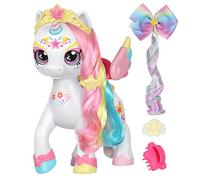 Kindi Kids Licorne à Selle secrète déguisement Magique avec Maquillage. 1 Licorne avec éponge Magique. des Accessoires pour brosser et coiffer la crinière de la Licorne se trouvent dans sa Selle.