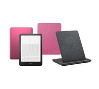 Kindle Paperwhite Signature Edition (2024 Release) 32 GB Sans publicités Avec étui framboise transparent et station de charge sans fil