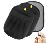 KINDLUME 2 Pièces Gant Anti Poils Animaux, Gant Statique Attrape-Poil Réutilisable avec Lanière de Poignet pour Chat/Chien, Ramasse Poils sur Canapé, Vêtements, Siège Auto - Lavable