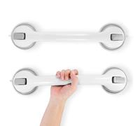 KINDLUME 2 Pièces Poignée Ventouse Douche, Barre de Douche Ventouse, Support Main Courante, Poignée de Sûreté Longue et Anti-Dérapante, pour une Assistance Stable sous la Douche