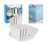 KINDLUME 4 Pièces Maintien Drap Housse Coin, Attache Drap Housse, Tendeur Drap Housse, Bloc Drap Housse Angle, Clips Transparents Invisibles, pour Tous Les Types de Matelas, Draps Bien Tendus Serrés