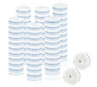 KINDLUME 60 Pièces Brosse de Toilette Jetable, Têtes de Rechange pour Brosse WC, Nettoyage Toilette, Design Octogonal avec Matériau ABS Renforcé et Tête Abrasive, pour Salle de Bain et Lavabo