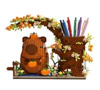 KINDLUME Cochon d'eau Porte-Stylo, Blocs de Construction, Jeu de Construction, avec Guide de Montage Visuel, Modèle 3D Animal à Assembler pour Détente et Loisirs, pour Décoration de Bureau