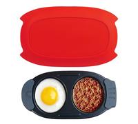 KINDLUME Cuit Oeuf Micro Onde, Cuiseur Oeuf Micro Ondes, Cuiseurs à Œufs, Cocotte Micro Onde, 2-en-1 Cuiseur à Œufs Multifonction, Cuisson Rapide, pour Petit-Déjeuner Rapide, Cuisine à Domicile