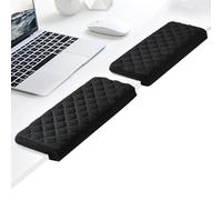 KINDLUME Lot De 2 Repose-Bras En Forme De L Avec Mousse à Mémoire, Repose Poignet Clavier, Repose Coude à Base Antidérapante, Confort Ergonomique pour Bureau, Maison Et Jeu Vidéo