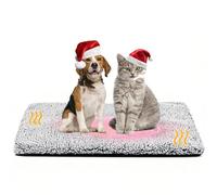 KINDLUME Tapis Chauffant pour Chat, Couverture Chauffante Auto-Chauffage sans Électricité, 88x58cm Tapis pour Doux avec Base Anti-Dérapante, Coussin Chauffage pour Chats et Petits Chiens
