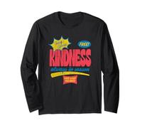 Kindness Free and Always in Season Be a Good Human Retro Manche Longue