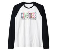 Kindness is Free Sprinkle It Everywhere Citation rétro Positive Manche Raglan