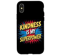 Kindness is My Superpower Anti Bullying Be Kind Comic Kids Coque pour iPhone X/XS