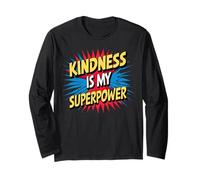 Kindness is My Superpower Anti Bullying Be Kind Comic Kids Manche Longue