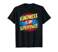 Kindness is My Superpower Anti Bullying Be Kind Comic Kids T-Shirt