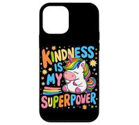 Kindness is My Superpower Be Kind Licorne Anti-Intimidation pour Enfants Coque pour iPhone 12 Mini