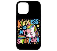 Kindness is My Superpower Be Kind Licorne Anti-Intimidation pour Enfants Coque pour iPhone 12 Pro Max