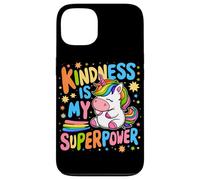 Kindness is My Superpower Be Kind Licorne Anti-Intimidation pour Enfants Coque pour iPhone 13
