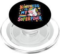 Kindness is My Superpower Be Kind Licorne Anti-Intimidation pour Enfants PopSockets PopGrip pour MagSafe