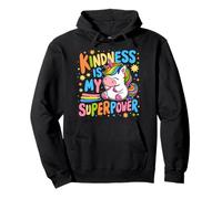 Kindness is My Superpower Be Kind Licorne Anti-Intimidation pour Enfants Sweat à Capuche