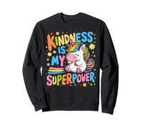 Kindness is My Superpower Be Kind Licorne Anti-Intimidation pour Enfants Sweatshirt