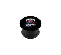Kindness is My Superpower Super-héros Anti-Intimidation PopSockets PopGrip Adhésif