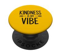 Kindness is My Vibe Minimal Typographie PopSockets PopGrip Adhésif