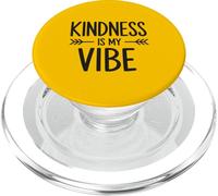Kindness is My Vibe Minimal Typographie PopSockets PopGrip pour MagSafe