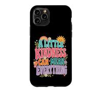 Kindness Mean Everything Groovy Positivity Citation Coque pour iPhone 11 Pro