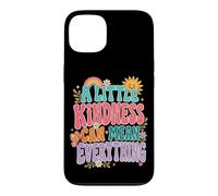 Kindness Mean Everything Groovy Positivity Citation Coque pour iPhone 13