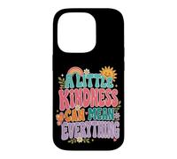 Kindness Mean Everything Groovy Positivity Citation Coque pour iPhone 14 Pro