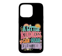 Kindness Mean Everything Groovy Positivity Citation Coque pour iPhone 15 Pro Max