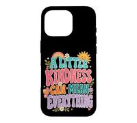 Kindness Mean Everything Groovy Positivity Citation Coque pour iPhone 16 Pro