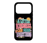 Kindness Mean Everything Groovy Positivity Citation Coque pour iPhone 17 Pro