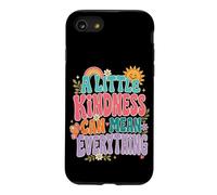 Kindness Mean Everything Groovy Positivity Citation Coque pour iPhone SE (2020) / 7/8
