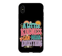 Kindness Mean Everything Groovy Positivity Citation Coque pour iPhone XS Max
