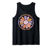 Kindness Peace Equality Love Hope Diversity Floral Sunflower Débardeur
