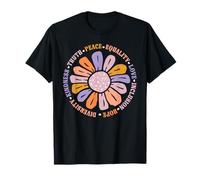 Kindness Peace Equality Love Hope Diversity Floral Sunflower T-Shirt