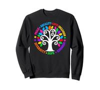 Kindness Peace Equality Love Inclusion Hope Diversity Retro Sweatshirt