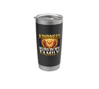 Kindness Runs in My Family Heart Hands Empathy Kind Gobelet isotherme en acier inoxydable double paroi